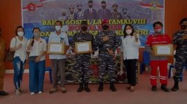 Lantamal VIII Manado Gelar Baksos Dalam Rangka Peringati HUT Ke-76 TNI Tahun 2021