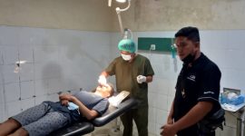 Korban saat berada di RS