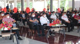 Wabup PYR menghadiri Launching Ekosistem Pembiayaan KUR Klaster Pertanian Komoditi Jagung oleh OJK, di aula Waleta Kantor Bupati Minsel