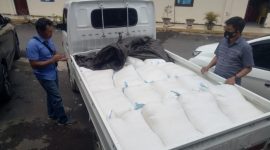 1.280 botol Cap Tikus bersama kendaraan pick up yang berhasil diamankan Polisi