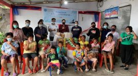 Dalam rangka HPN PWI Minsel mengunjungi Panti Asuhan untuk memberikan bantuan sosial 