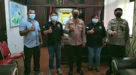 PWI Minsel melakukan kegiatan audiensi dengan Kapolres Minsel 