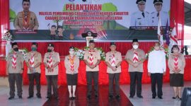 Bupati Minsel Franky Wongkar dilantik sebagai Ketua Majelis Pembimbing Cabang Gerakan Pramuka Minahasa Selatan