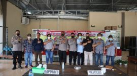 Kapolres Minsel dan Wakapolres bersama insan Pers