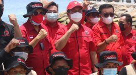 Wabup Minsel Petra Yani Rembang menghadiri Diklat Nasional Penanggulangan Bancana Indonesia Timur PDI-P