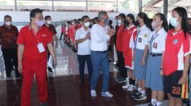 Bupati Minsel Franky Wongkar memimpin Upacara Pembukaan Seleksi Calon Anggota Paskibraka Tahun 2022