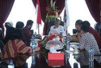 Bupati dan Wabup Minsel mengikuti Exit Meeting BPK RI Perwakilan Sulawesi Utara