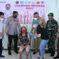 Bupati Minsel Franky Wongkar bersama Forkopimda Minsel meninjau pelaksanaan percepatan vaksinasi di Tompaso Baru