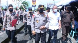 Bupati Franky Wongkar hadiri kunjungan Kapolda Sulut di Gerai Vaksinasi Presisi Polres Minsel