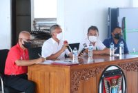 Bupati Franky Wongkar memimpin Rakor KONI Minsel, yang membahas tentang pelaksanaan Porprov 2022