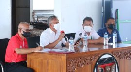 Bupati Franky Wongkar memimpin Rakor KONI Minsel, yang membahas tentang pelaksanaan Porprov 2022
