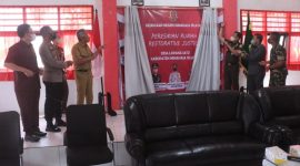 Bupati Minsel Franky Wongkar menghadiri peresmian Rumah Restorative Justice Kejari Minsel