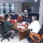 Bupati Minsel Franky Wongkar menerima kunjungan audiensi Komisi Pemuda KGPM