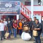 PWI Minahasa Selatan menggelar Baksos pemberian bantuan kepada masyarakat korban bencana abrasi Pantai Amurang
