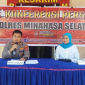 Wakapolres dan Kasat Reskrim Polres Minsel saat Konferensi Pers