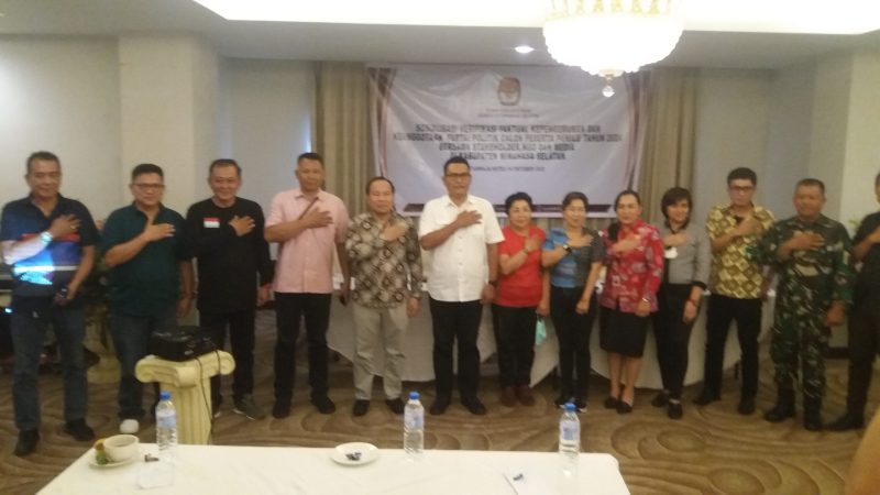 Sosialisasi Verifikasi Faktual Parpol Pemilu Tahun 2024/Foto Toar Lengkong TelusurNews