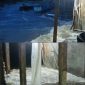 Gelombang pasang saat menghantam pesisir Pantai Amurang, hilir Sungai Ranowangko