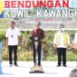 Presiden Joko Widodo saat meresmikan Bendungan Kuwil, Minahasa Utara, didampingi oleh Gubernur Sulut Olly Dondokambey 