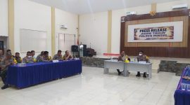 Press Release Pencapaian Penanganan Kasus Oleh Polres Minsel di Tahun 2023