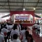Bupati Minsel Franky Donny Wongkar saat membawakan sambutan dihadapan para pegawai PPPK di lingkup Pemkab Minsel 