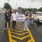 Foto: Gabungan Mahasiswa Minahasa Selatan saat menggelar aksi kemanusiaan Peduli Korban Erupsi Gunung Ruang Sitaro/ foto oleh Wartawan Telusur News