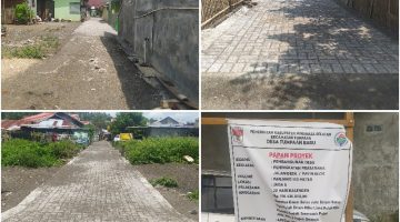 Foto: Peningkatan Prasarana Jalan Desa Paving Blok di lokasi Jaga 8, Deda Tumpaan Baru, Minahasa Selatan