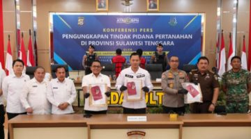 Kementerian ATR/BPN Bekerjasama dengan Polda Sultra Gebuk Mafia Tanah, Selamatkan Potensi Kerugian Negara Rp306,4 Miliar