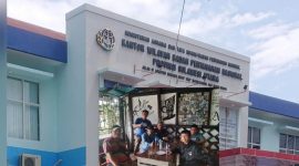Foto: latar belakang Kantor Wilayah BPN Sulawesi Utara/ inserted foto: Gabungan Wartawan Biro Minsel