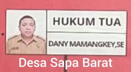 Foto: Oknum ASN Pejabat Kumtua Desa Sapa Barat Kecamatan Tenga Dani Mamangkey