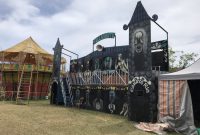 Wahana Rumah Hantu di Pasar Malam yang berlokasi di Kelurahan Bitung Amurang Minahasa Selatan