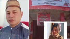 Foto: kanan Ketua Pemuda Muslim Sulut, kiri inserted foto oknum ASN Pj Kumtua Tumpaan Minahasa inisial JP