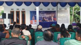 Foto: Kegiatan Sosialisasi bersama Felly Runtuwene dan BP2MI di Desa Pinaling Kecamatan Amurang Timur 