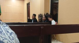 Foto saat persidangan Kasus Investasi Arisan Lelang Bodong di PN Amurang 