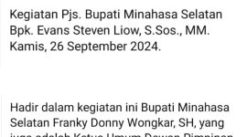 Foto: screenshot penggalan isi rilis resmi Diskominfo Minsel yang telah diposting di media sosial 