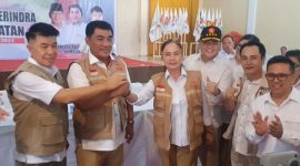 Foto: MRL saat menyatakan dukungan kepada Calon Gubernur Gerindra YSK dan Calon Bupati Minsel AGK