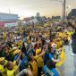 Foto: PYR-FAM di hadapan massa ribuan pendukung di Kecamatan Tumpaan