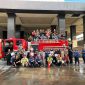 General Manager Hotel Swiss-Belinn Karawang, Bapak Tomy Yovan Andriansyah, beserta staff hotel dan petugas Dinas Pemadam Kebakaran (Damkar) Kabupaten Karawang, dalam kegiatan simulasi fire drill, Rabu (10/2/2024).