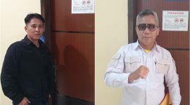 Foto: Ketua Bakornas Sulut Noldy Poluakan (kanan), dan Ketua LI-TIPIKOR Minsel 