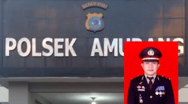 Foto: Kantor Polsek Amurang, inserted photo: Kapolsek Amurang Iptu Johannes Montolalu