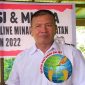 Foto: Ketua IWO Minsel Herman Marentek, Inserted photo: logo IWO