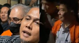 Foto: dua tersangka lainnya kasus dugaan korupsi dana hibah Pemprov Sulut kepada Sinode GMIM ditahan oleh Polda Sulut, SK (kiri), AGK (kanan)