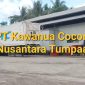 Foto: Gambar tampilan depan, gerbang PT Kawanua Coconut Nusantara Tumpaan 