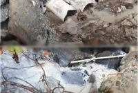 Foto: pembuangan limbah industri yang diduga mencemari lingkungan dan dapat mempengaruhi kesehatan warga, lokasi di salah satu perusahaan di Kecamatan Tumpaan, Minahasa Selatan