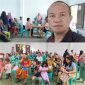 Foto: Hukum Tua Desa Sapa Kecamatan Tenga, Minsel memantau langsung kegiatan posyandu desa 