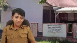 Foto: Kantor PMD Minsel (background), foto Kadis PMD Ever Poluakan
