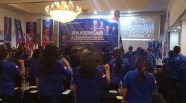 Foto: Kegiatan Rakercab dan Pendidikan Politik Partai Demokrat Minsel, bertempat di Sutanraja Hotel Amurang