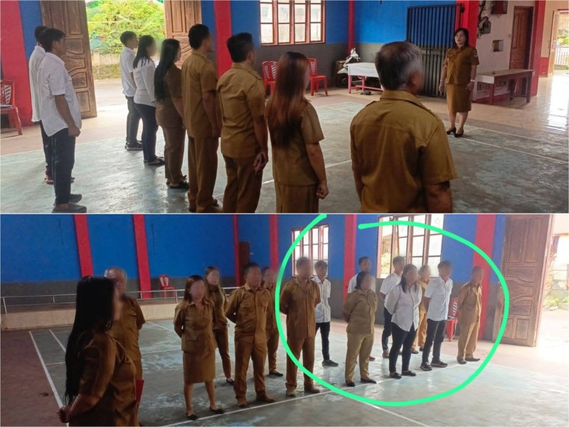 Foto: saat pengangkatan dan pelantikan prades yang diduga'ilegal' oleh oknum Plt Kumtua Jeannie Ratu