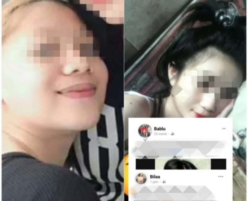 Foto: kedua pelaku CS dan NL (background), screenshot akun yang dipakai untuk melakukan kejahatan ITE. 