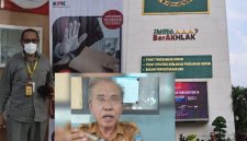 Foto: Ketua LSM INAKOR Sulawesi Utara Rolly Wenas saat berada di Kantor KPK RI dan saat di Kantor Kejaksaan Agung RI, Inserted photo: oknum kepsek FL alias J dalam rekaman video yang viral