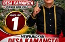 Foto: flayer Calon Hukum Tua Desa Kamangta Nomor Urut 1 Laurens Mandagie 